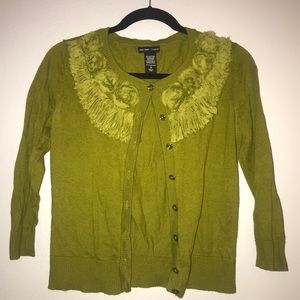 Olive green cardigan